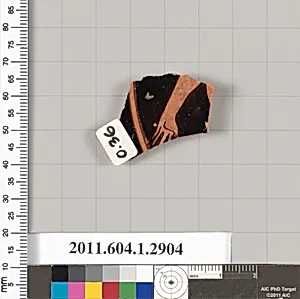 Terracotta fragment of a kylix (drinking cup)