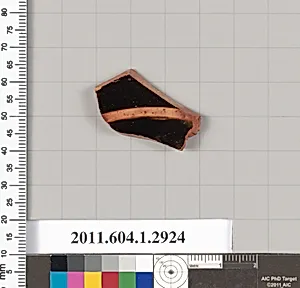Terracotta fragment of a kylix (drinking cup)