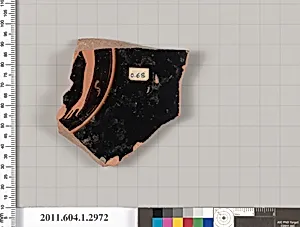 Terracotta fragment of a kylix (drinking cup)