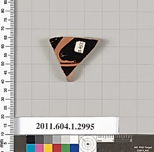 Terracotta fragment of a kylix (drinking cup)