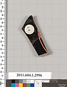 Terracotta fragment of a kylix (drinking cup)