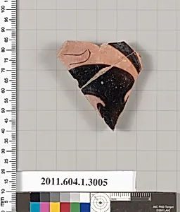 Terracotta fragment of a kylix (drinking cup)