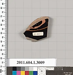 Terracotta fragment of a kylix (drinking cup)