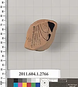 Terracotta fragment of a kylix (drinking cup)
