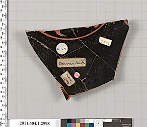 Terracotta fragment of a kylix (drinking cup)