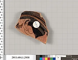 Terracotta fragment of a kylix (drinking cup)