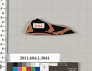 Terracotta fragment of a kylix (drinking cup)