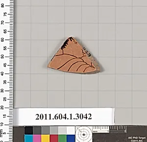 Terracotta fragment of a kylix (drinking cup)