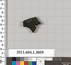 Terracotta fragment of a kylix (drinking cup)