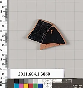 Terracotta fragment of a kylix (drinking cup)