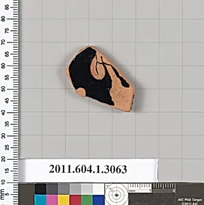 Terracotta fragment of a kylix (drinking cup)