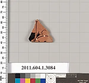 Terracotta fragment of a kylix (drinking cup)