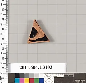 Terracotta fragment of a kylix (drinking cup)