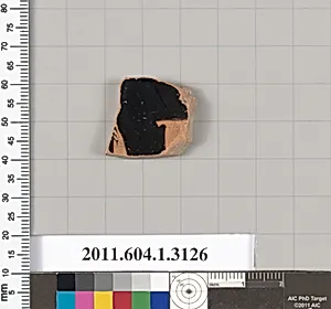 Terracotta fragment of a kylix (drinking cup)
