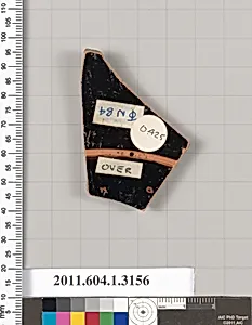 Terracotta fragment of a kylix (drinking cup)