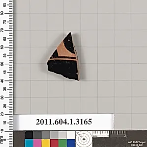 Terracotta fragment of a kylix (drinking cup)