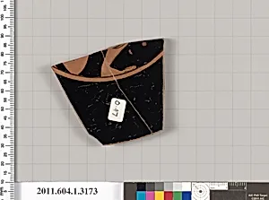 Terracotta fragment of a kylix (drinking cup)