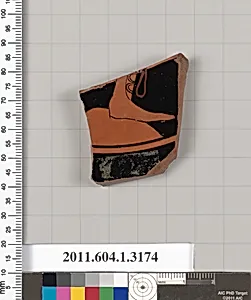 Terracotta fragment of a kylix (drinking cup)