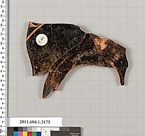 Terracotta fragment of a kylix (drinking cup)