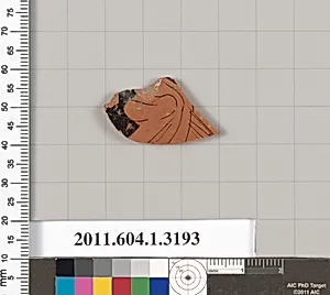 Terracotta fragment of a kylix (drinking cup)