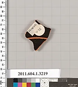 Terracotta fragment of a kylix (drinking cup)