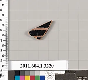 Terracotta fragment of a kylix (drinking cup)