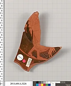 Terracotta fragment of a kylix (drinking cup)