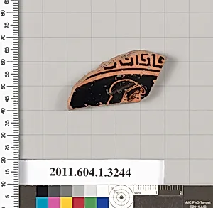 Terracotta fragment of a kylix (drinking cup)