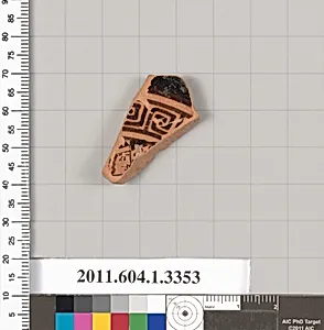 Terracotta fragment of a kylix (drinking cup)