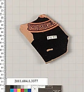 Terracotta fragment of a kylix (drinking cup)