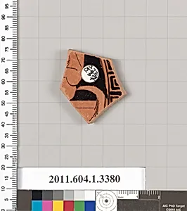 Terracotta fragment of a kylix (drinking cup)