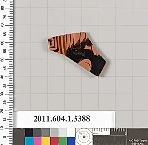 Terracotta fragment of a kylix (drinking cup)
