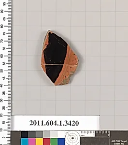Terracotta fragment of a kylix (drinking cup)