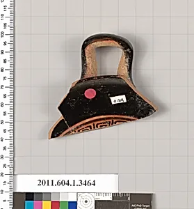 Terracotta fragment of a kylix (drinking cup)