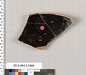Terracotta fragment of a kylix (drinking cup)