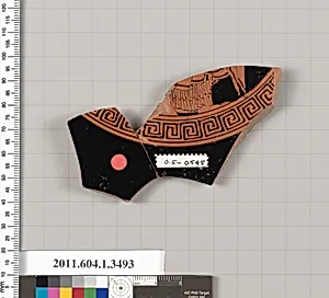 Terracotta fragment of a kylix (drinking cup)