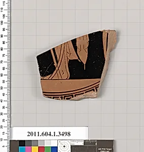 Terracotta fragment of a kylix (drinking cup)