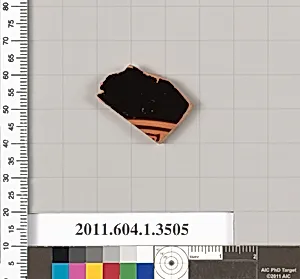 Terracotta fragment of a kylix (drinking cup)