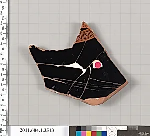 Terracotta fragment of a kylix (drinking cup)