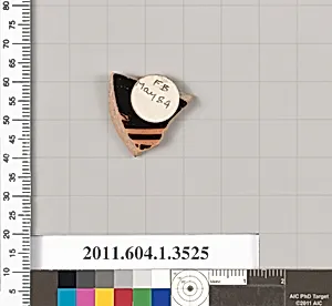 Terracotta fragment of a kylix (drinking cup)