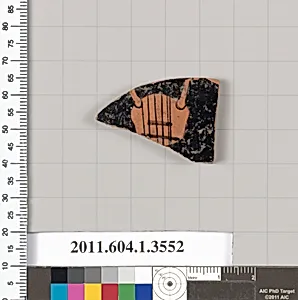 Terracotta fragment of a kylix (drinking cup)
