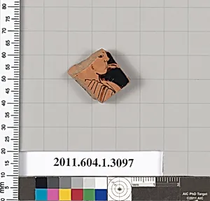 Terracotta fragment of a kylix (drinking cup)