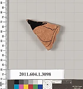 Terracotta fragment of a kylix (drinking cup)