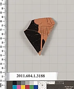 Terracotta fragment of a kylix (drinking cup)