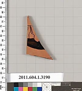 Terracotta fragment of a kylix (drinking cup)