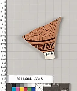 Terracotta fragment of a kylix (drinking cup)