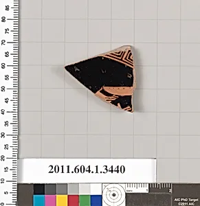 Terracotta fragment of a kylix (drinking cup)