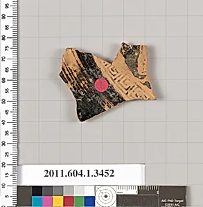 Terracotta fragment of a kylix (drinking cup)
