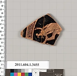 Terracotta fragment of a kylix (drinking cup)
