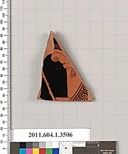 Terracotta fragment of a kylix (drinking cup)